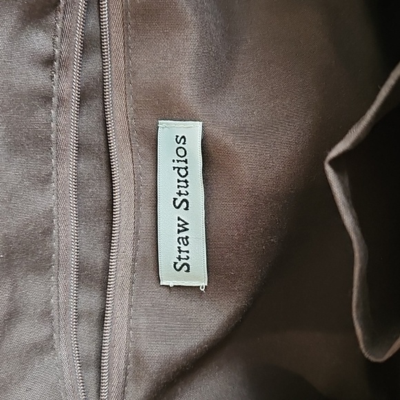 Straw Studios Woven Rattan Circle Boho Hand Bag Purse - Picture 7 of 12